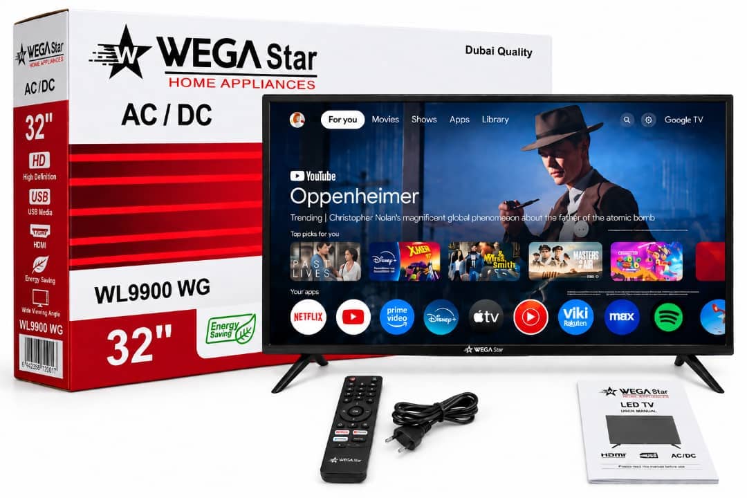 شاشه ذكيه ليد 32 بوصة AC/DC - WEGA Star